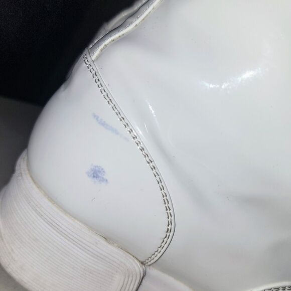 iRi AROM 6.5 White Patent Lace Up Wavy Sole Space Futuristic Ankle Boots Italy - Picture 8 of 15